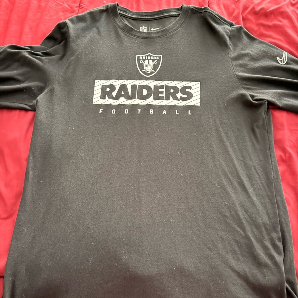 Nike Black Long Sleeve Raiders Tee